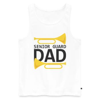 Marching Band Clarinetist School Rehearsal Music - Men's Premium Organic Tank Top - white - Front - AI Model Male 178 light (178cm)