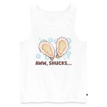 Oyster Lovers Funny Oyster Oyster Shucker - Men's Premium Organic Tank Top - white - Front - Michal (187cm)