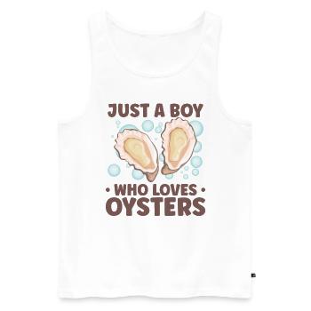 Oyster Lovers Funny Oyster Oyster Shucker - Men's Premium Organic Tank Top - white - Front - Michal (187cm)