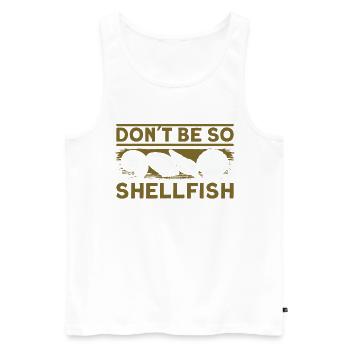 seashells shell collector shell collecting Gift - Männer Premium Bio Tank Top - Weiß - Vorne - AI Model Male 178 light (178cm)