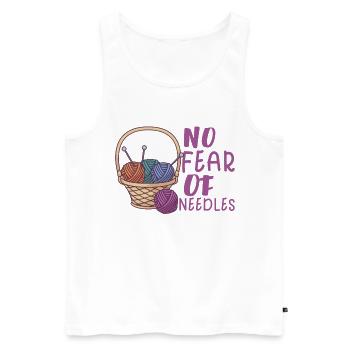 Sewing Machine Fun Sewing Sewing Sewing Fan Hobby - Men's Premium Organic Tank Top - white - Front - AI Model Male 178 light (178cm)