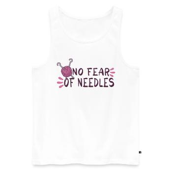 Sewing Machine Fun Sewing Sewing Sewing Fan Hobby - Men's Premium Organic Tank Top - white - Front - AI Model Male 178 light (178cm)