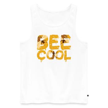 Beekeeping Bee beekeeper Honey Dealer Zeidler Bienen - Men's Premium Organic Tank Top - white - Front - AI Model Male 178 light (178cm)