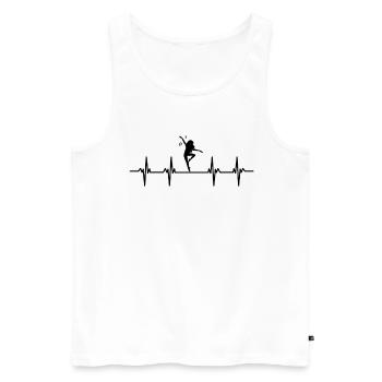 dancer dancer dance move movement couple dance - Men's Premium Organic Tank Top - white - Front - AI Model Male 178 light (178cm)