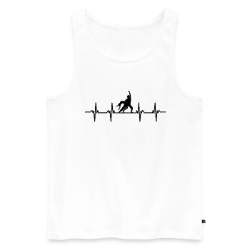 dancer dancer dance move movement couple dance - Men's Premium Organic Tank Top - white - Front - AI Model Male 178 light (178cm)