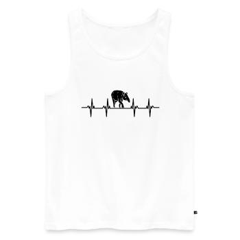 tapire tapirre éléphant éléphant proboscis tapir - Débardeur bio Premium Homme - blanc - Devant - Michal (187cm)