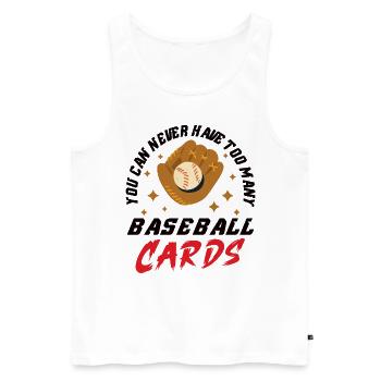 Baseball Cards Baseball Player Baseball Fan Gift - Männer Premium Bio Tank Top - Weiß - Vorne - Michal (187cm)