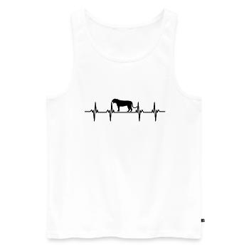 amur tiger cage big cat cat asia tiger - Men's Premium Organic Tank Top - white - Front - AI Model Male 178 light (178cm)