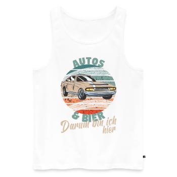 Kfz Mechatroniker Bier Schrauber Tuning Mechaniker - Männer Premium Bio Tank Top - Weiß - Vorne - Michal (187cm)
