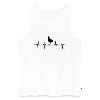 wölfe wolfsrudel hund hunde revier rudel wolf - Männer Premium Bio Tank Top - Weiß - Vorne - AI Model Male 178 light (178cm)