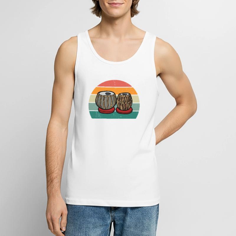 tablas tablaplayer tablaplayer drum tabla Men's Premium Organic Tank Top