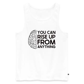 Schlaganfall Survivor Schlaganfall Bewusstsein - Männer Premium Bio Tank Top - Weiß - Vorne - Michal (187cm)