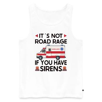 Paramedic First Responder Ambulance Driver - Men's Premium Organic Tank Top - white - Front - AI Model Male 178 light (178cm)