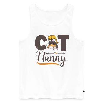 Dog Seated Dog Puppy Dog Sitter Dog Sitter - Men's Premium Organic Tank Top - white - Front - Michal (187cm)