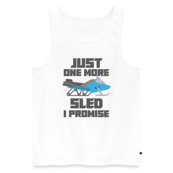 Snowmobile Snowmobile Winter Sports Gift Idea - Men's Premium Organic Tank Top - white - Front - Michal (187cm)