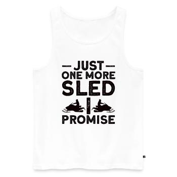 Snowmobile Snowmobile Winter Sports Gift Idea - Men's Premium Organic Tank Top - white - Front - Michal (187cm)