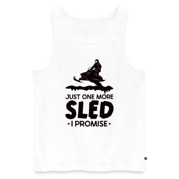 Snowmobile Snowmobile Winter Sports Gift Idea - Men's Premium Organic Tank Top - white - Front - Michal (187cm)