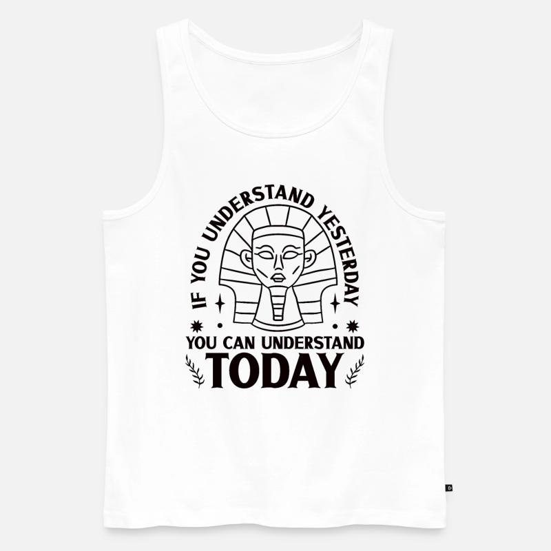Geschichtshistoriker Geschichtsinteressierter - Männer Premium Bio Tank Top - Weiß
