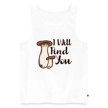Morels Mushroom Picker Mushroom Farmer Mushroom - Männer Premium Bio Tank Top - Weiß - Vorne - Michal (187cm)