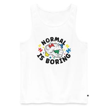 Autism Awareness Autism Disease Autistic Gift - Männer Premium Bio Tank Top - Weiß - Vorne - AI Model Male 178 light (178cm)