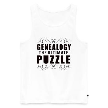 Pedigree family historian genealogy genealogist - Men's Premium Organic Tank Top - white - Front - Michal (187cm)