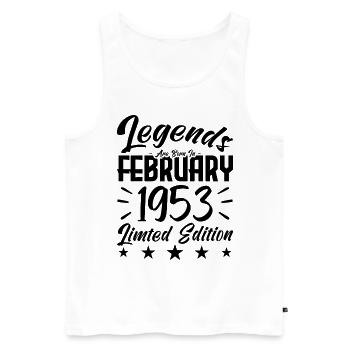 Geboren 1953. Geburtstagsgeschenk. - Männer Premium Bio Tank Top - Weiß - Vorne - Michal (187cm)