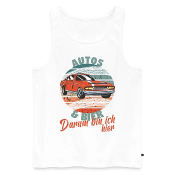 Kfz Mechatroniker Bier Schrauber Tuning Mechaniker - Männer Premium Bio Tank Top - Weiß - Vorne - Michal (187cm)