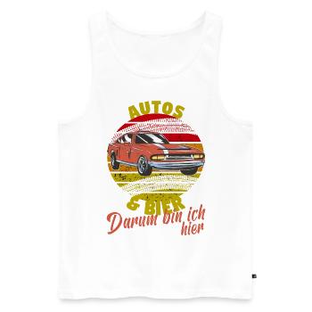 Bier Kfz Mechatroniker Schrauber Tuning Mechaniker - Männer Premium Bio Tank Top - Weiß - Vorne - Michal (187cm)