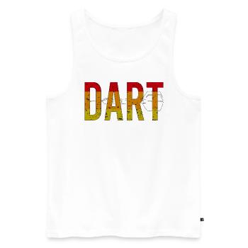 Darts Darts Darts Darts Darts Darts Fans - Men's Premium Organic Tank Top - white - Front - AI Model Male 178 light (178cm)