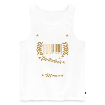 Verkäuferin Muttertag Einzelhandel Verkäufer - Männer Premium Bio Tank Top - Weiß - Vorne - Michal (187cm)