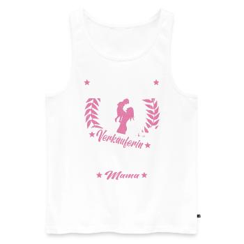 Verkäuferin Muttertag Einzelhandel Verkäufer - Männer Premium Bio Tank Top - Weiß - Vorne - Michal (187cm)