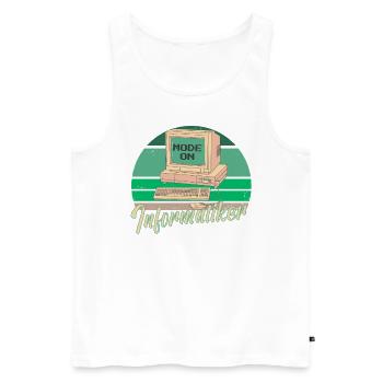 Fachinformatiker Computer Programmierer Vater - Männer Premium Bio Tank Top - Weiß - Vorne - AI Model Male 178 light (178cm)