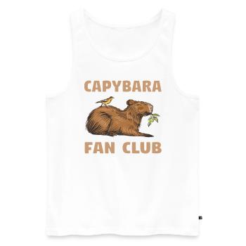 Wasserschwein Capybara Fan Club Cappybara Fans - Men's Premium Organic Tank Top - white - Front - AI Model Male 178 light (178cm)