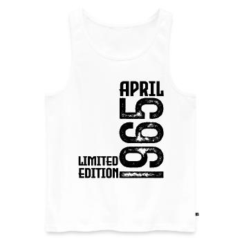 Gift April 1965. Birthday April 1965. April. - Men's Premium Organic Tank Top - white - Front - Michal (187cm)