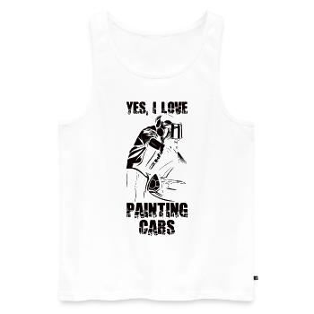 Automaler Auto Body Painter Automechaniker - Männer Premium Bio Tank Top - Weiß - Vorne - Michal (187cm)