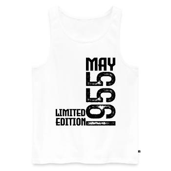 Gift May 1955. Anniversary May 1955. May 1955. - Men's Premium Organic Tank Top - white - Front - Michal (187cm)