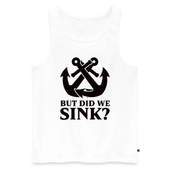 Boating Dad Boat Captain Pontoon Sailor Cruising - Männer Premium Bio Tank Top - Weiß - Vorne - Michal (187cm)