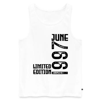 Gift June 1997 anniversary June 1997. June 1997 - Men's Premium Organic Tank Top - white - Front - Michal (187cm)