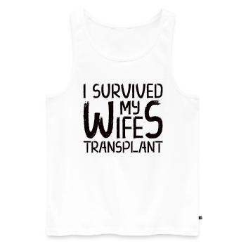 Kidney Transplant Kidney Donor Kidney Disease - Men's Premium Organic Tank Top - white - Front - Michal (187cm)