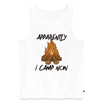 Scout Camping Outdoor Campfire Hiking Backpacking - Männer Premium Bio Tank Top - Weiß - Vorne - AI Model Male 178 light (178cm)