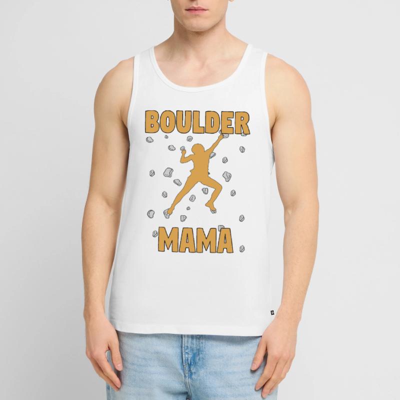 Bouldern Mama Boulder Mutti Boulderer Muttertag Männer Premium Bio Tank Top