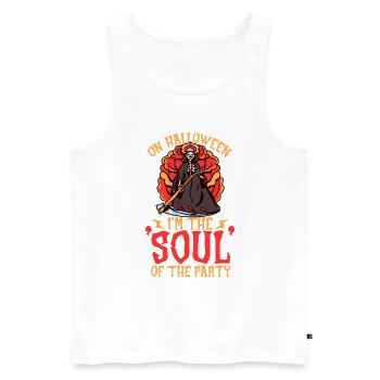 Lustiger Sensenmann-liebhaber Halloween Horror - Männer Premium Bio Tank Top - Weiß - Vorne - Michal (187cm)