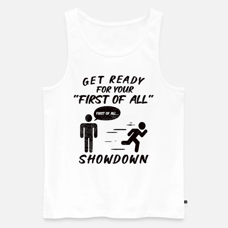 Debattierrede Debattierer Rederedner Geschenkidee - Männer Premium Bio Tank Top - Weiß