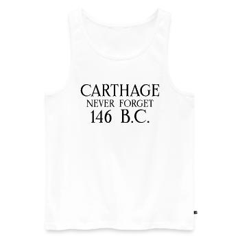 Karthago Punische Kriege Hannibal Barca Rom Gegen - Männer Premium Bio Tank Top - Weiß - Vorne - AI Model Male 178 light (178cm)