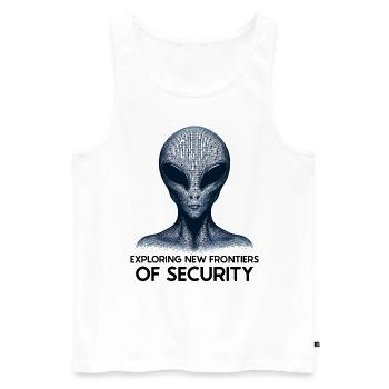 Ethical Hacking Analyst Ethical Cyber Security - Men's Premium Organic Tank Top - white - Front - Michal (187cm)