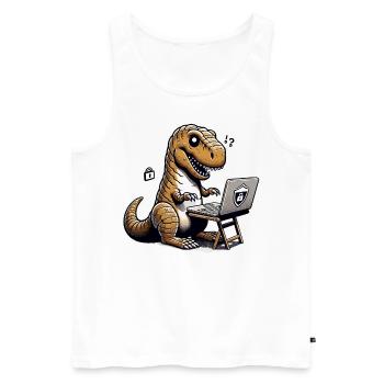 Ethical Hacking Analyst Ethical Cyber Security - Men's Premium Organic Tank Top - white - Front - Michal (187cm)