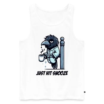 Edgar Allan Poe Fan, Klassische Literatur, - Männer Premium Bio Tank Top - Weiß - Vorne - AI Model Male 178 light (178cm)