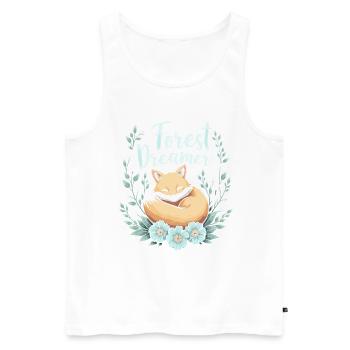 Squirrel Watching Enthusiast Wildlife - Men's Premium Organic Tank Top - white - Front - Michal (187cm)