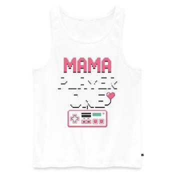 Gamer Mom Spielt Mit Der Kinderspiel-spiele Für - Männer Premium Bio Tank Top - Weiß - Vorne - Michal (187cm)