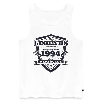30th Birthday Original August 1994 Vintage 1994 - Men's Premium Organic Tank Top - white - Front - Michal (187cm)